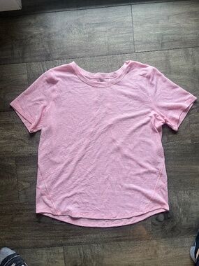lululemon pink active wear tshirt